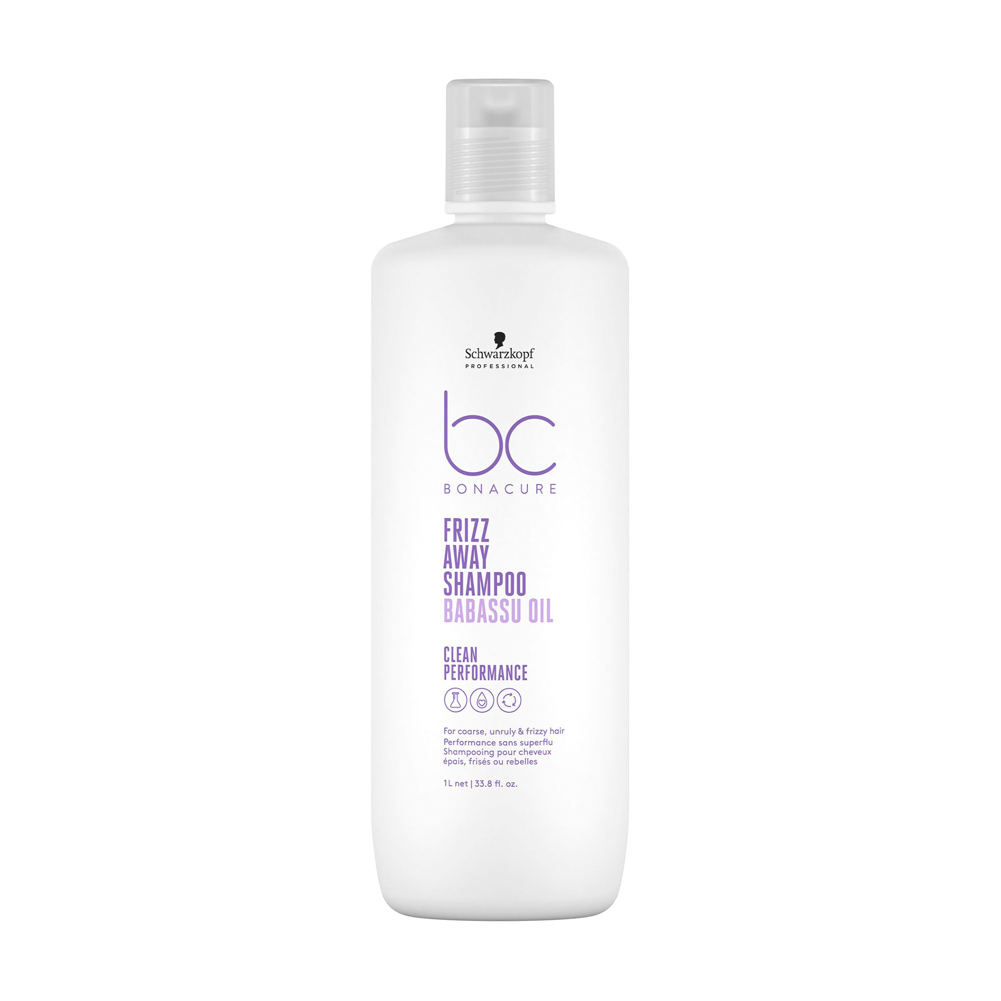 Шампунь Schwarzkopf Professional BC Bonacure Frizz Away Shampoo для жорсткого, неслухняного і кучерявого волосся, 1 л