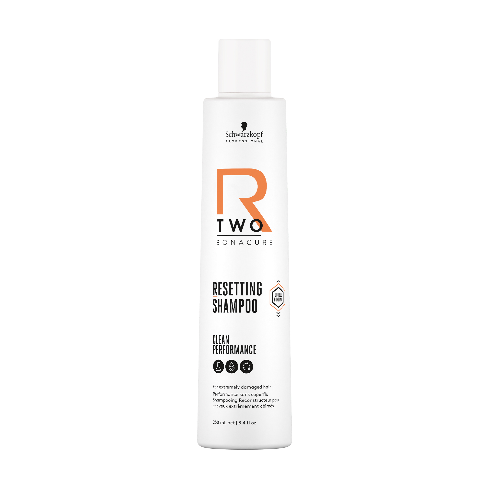 Відновлювальний шампунь Schwarzkopf Professional Bonacure R-TWO Resetting Shampoo для дуже пошкодженого волосся, 250 мл